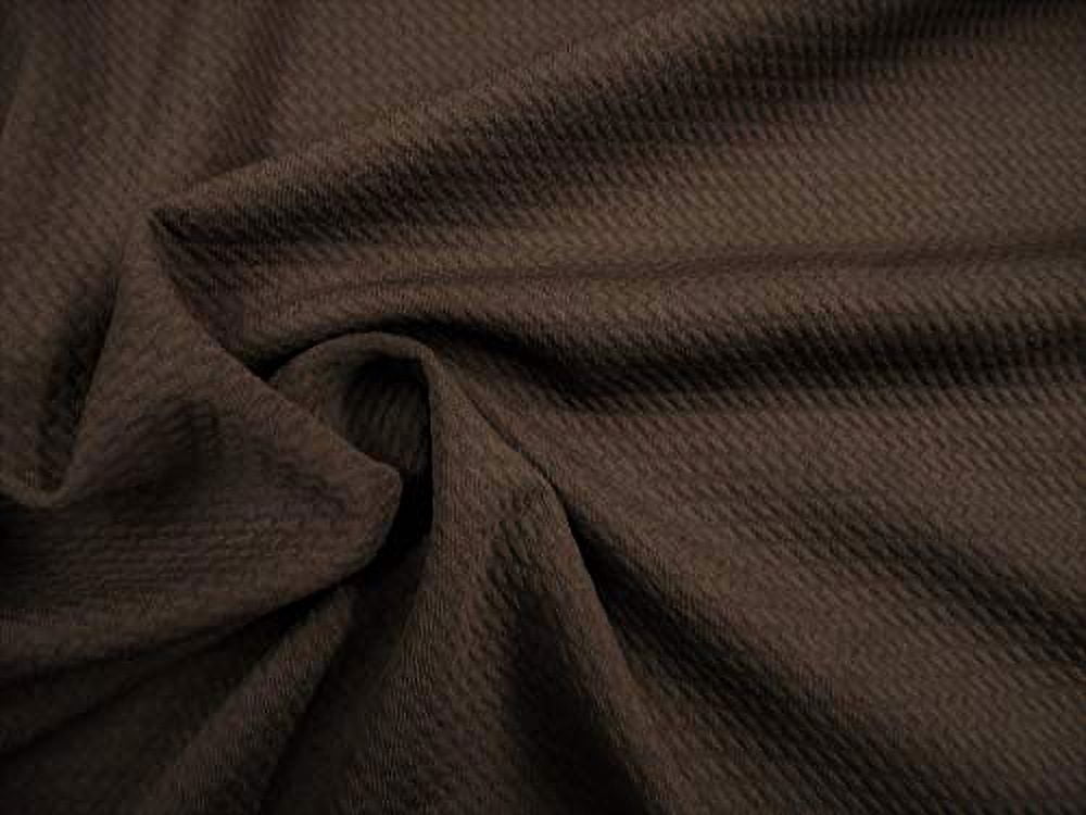 10 Yard Lot Bullet Textured Liverpool Fabric 4 Way Stretch Espresso Brown T25