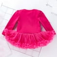 thumbnail image 5 of Byoo Newborn Girl Tutu Dresses Carnival Solid Color Full Sleeve Lace Fluffy Mini Dress with Flower Headband Kids Sweet Clothes, 5 of 5