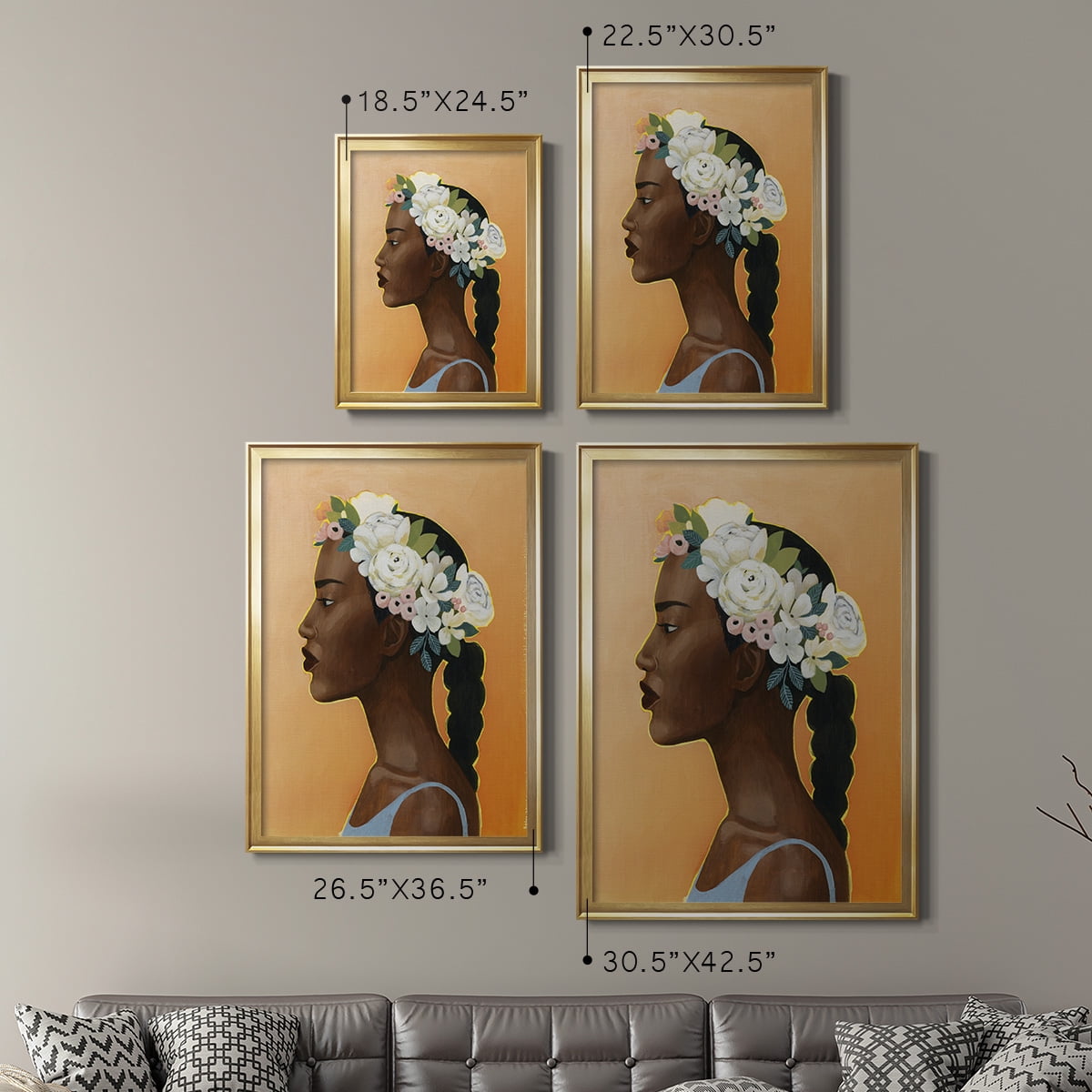 Modern Laurel II Premium Framed Print - Ready to Hang