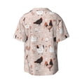 thumbnail image 2 of Vsdgher Funny Chicken Print Men's Wrinkle Free Untucked Cuban Shirt Business Casual Button Down Shirts Short Sleeve Shirt, 2 of 7