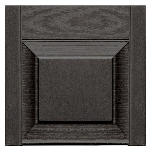 Builders Edge 15W in. Raised Panel Transom Vinyl Shutter Tops Walmart