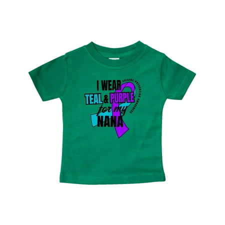 

Inktastic Suicide Prevention I Wear Teal and Purple for My Nana Gift Baby Boy or Baby Girl T-Shirt