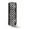 thumbnail image 4 of Edward Mirell Black Ti Patterned 9mm Band, 4 of 7