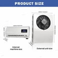 thumbnail image 3 of 12V 10000BTU Mini Electric Split Air Conditioner, New Energy AC Unit for Semi Truck, RV, Motorhome, Crane, Tractor, Camper Van, Boat, 3 of 7