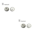 thumbnail image 4 of relayinert 1 Pair Earphone Ear Tip Headphone Headset Sponge Slow Ear Cap Headphone Accessory L grey L 2Set, 4 of 6