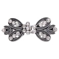 thumbnail image 2 of Women's Vintage Rhinestone Brooch with Alligator Clip | Sweater Clip, Scarf Pin, Waist Clip, Collar Jewelry for Blouse Dress Jacket | Adjustable Antique Silver Brooch (1pc), 2 of 6