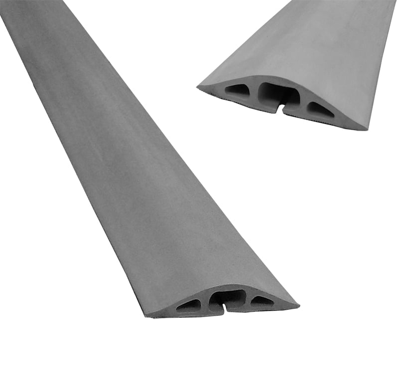 5 Feet Gray D2 Standard Profile Rubber Duct Floor Wire Cable Cord