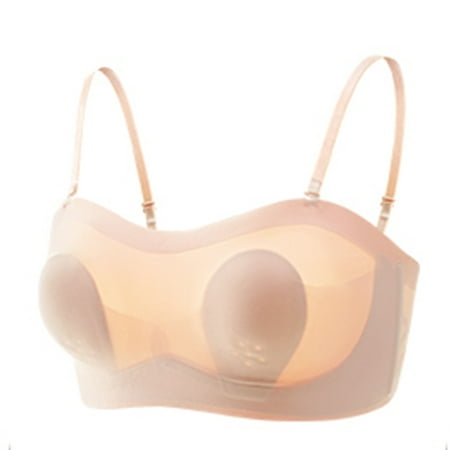 270 Seamless One-Piece Ultra-Thin Ice Silk Underwear Women s Comfortable Breathable Tube Top Strapless Rabbit Ears Tube Top Bra