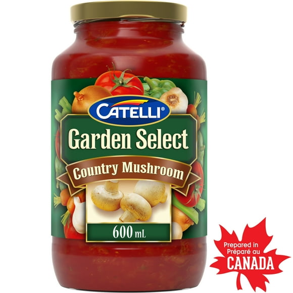 Catelli Garden Select Country Mushroom Pasta Sauce, 600 ml Jar, Catelli Garden Select Tomato Sauce Mushroom 600ML