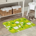 thumbnail image 7 of Gukieu Green Apple Print Dust-proof Floor Mats, Water-absorbent and Non-slip Flannel Door Mats 16x24in, Home Decoration Suitable for Kitchen, Bathroom, Garage, 7 of 7