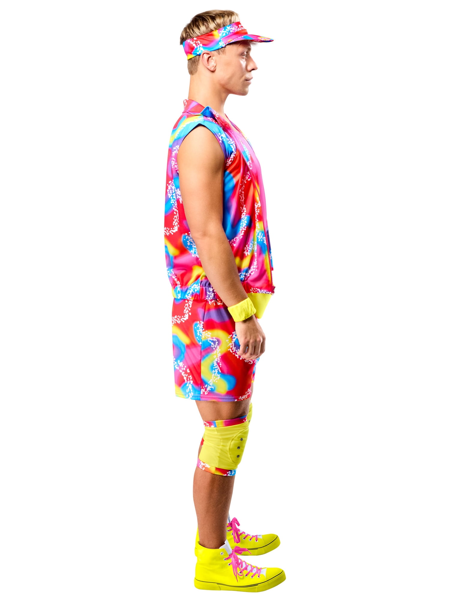 Barbie Movie Neon Rollerblading Ken Costume for Adults by Rubies, Men's