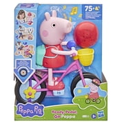 Peppa Pig Ready, Pedal, Go Peppa 8-Inch Peppa Pig Figure and Bicycle Playset, Birthday Gifts, Ages 3+