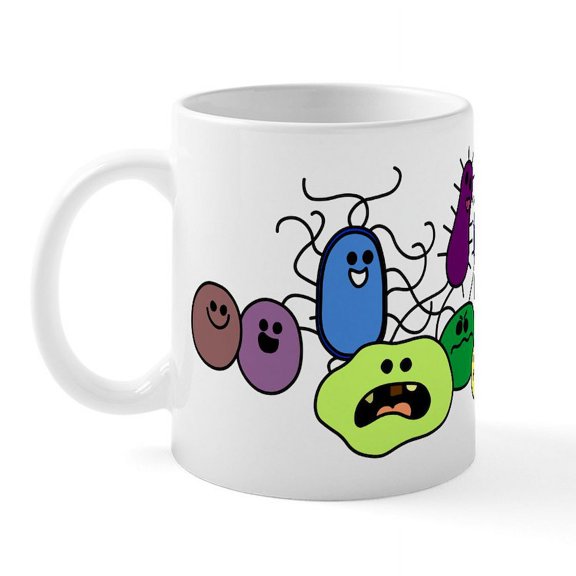 CafePress - I Love Bacteria Too! Mug - 11 oz Ceramic Mug - Novelty Coffee Tea Cup