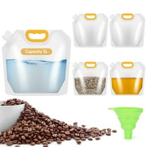 4PCS 2.5L Backpack Portable Drinking Water Bag, Water Tank for Camping, Water Pouch for Drinking