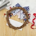 thumbnail image 2 of AZXY 4th of July Wreaths for Front Door Patriotic Wreath,Red White and Blue American Flag Independence Day Wreaths,Fourth of July Memorial Day Decorations for Wall Door Decor, 2 of 6