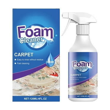 Kingfansion Carpet Foam Cleaner Spray, Carpet Cleaner Spray Foam Pet Stains, Carpet Foam Cleaner, Stubborn Stain Remover, Sweat Stain Cleaner 120ml