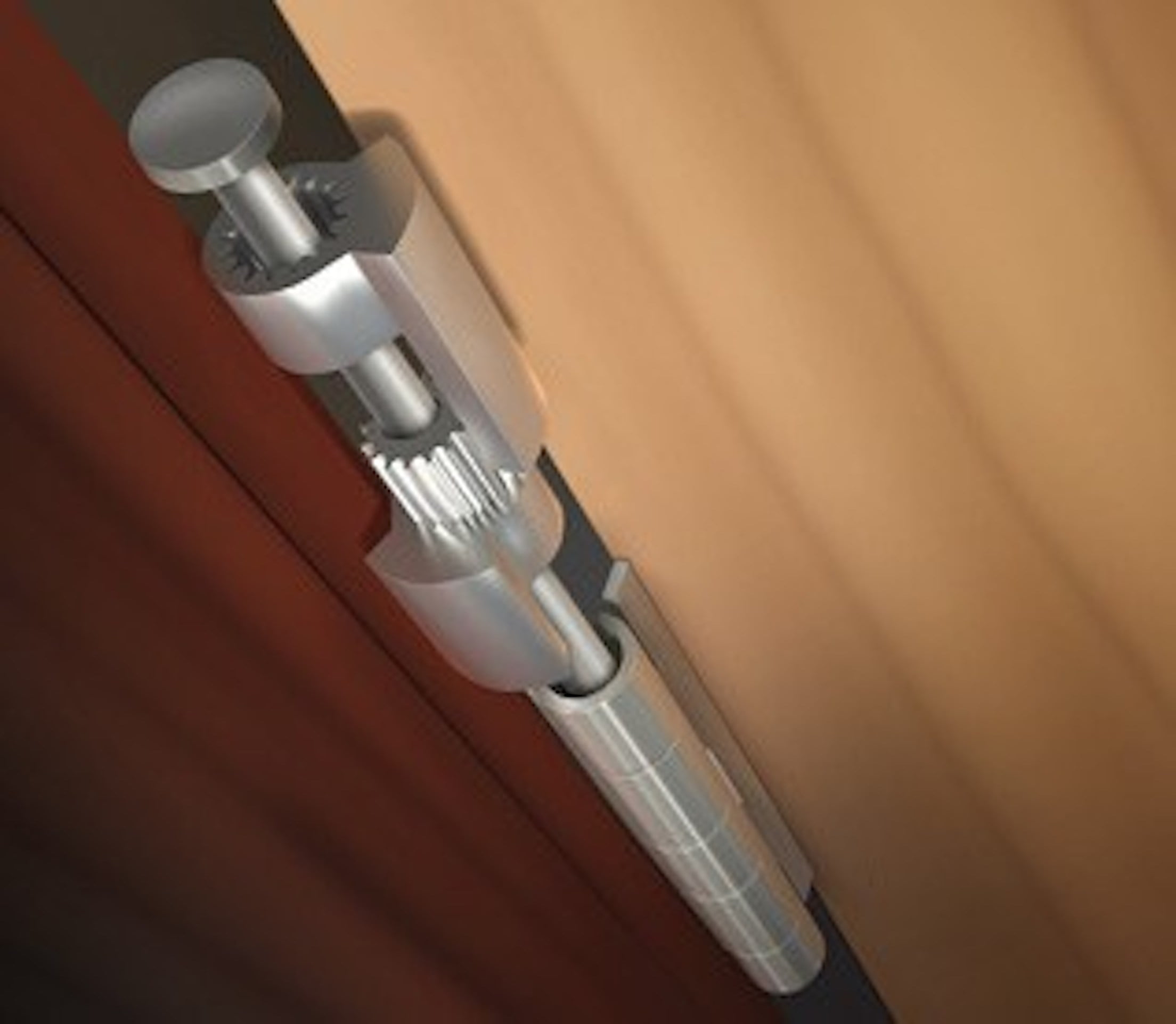 DoorSaver 3 Bumperless Hinge Pin Door Stop in Chrome Finish