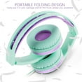 thumbnail image 3 of On Ear Headphones with Mic, Jelly Comb Foldable Corded Headphones None with Microphone, 3 of 11