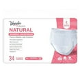 thumbnail image 1 of Veeda Natural Adult Incontinence Underwear for Women - Postpartum Underwear for Bladder Leakage Protection - Disposable Underwear with Maximum Absorbency - Extra Large Size - 34 Count, 1 of 6