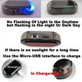 thumbnail image 2 of Solar Powered Car Alarm Signal Light, Anti-Theft LED Light, Red Strobe Light Alarm, Solar Powered Analog Flashing Warning Light for Vehicles, 2 of 5