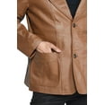 thumbnail image 7 of Men's Soft Brown Leather Sports Coat, 7 of 7