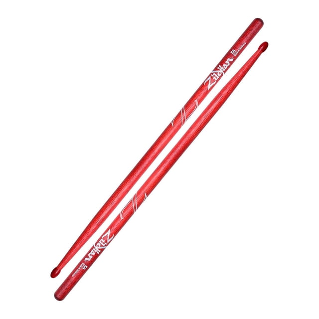 Baquetas ZILDJIAN Serie Hickory Punta Ovalada Nylon Color Vino Z5ANR