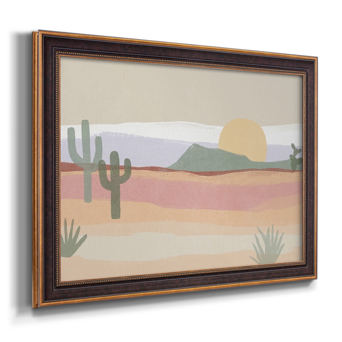 Cactus Plateau I Premium Framed Canvas- Ready to Hang