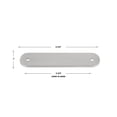 thumbnail image 3 of GlideRite 4-3/4" Rounded Backplate 3-3/4" 96mm Center-Center, Satin Nickel, 3 of 3