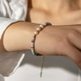 thumbnail image 3 of NICKSUN Beaded Pearl Bracelet for Women Dainty Baroque Pearl Bracelet Gold Bead Bracelets for Women, Adjustable, Handmade Bracelet, 3 of 14