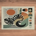 thumbnail image 6 of Ambesonne Monstera Jigsaw Puzzle Durable Cardboard, Boho Mid Century Sun Leaf, 1000 pcs, Cinnamon Black Beige, 6 of 6
