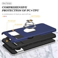 thumbnail image 2 of JTCASES for Googl Pixel 8 Pro Case, Car Mount Bracket 2-layer Hybird Shockproof PC TPU Anti-fall Slim Fit Lightweight Magnetic Cover for Googl Pixel 8 Pro - Blue, 2 of 7