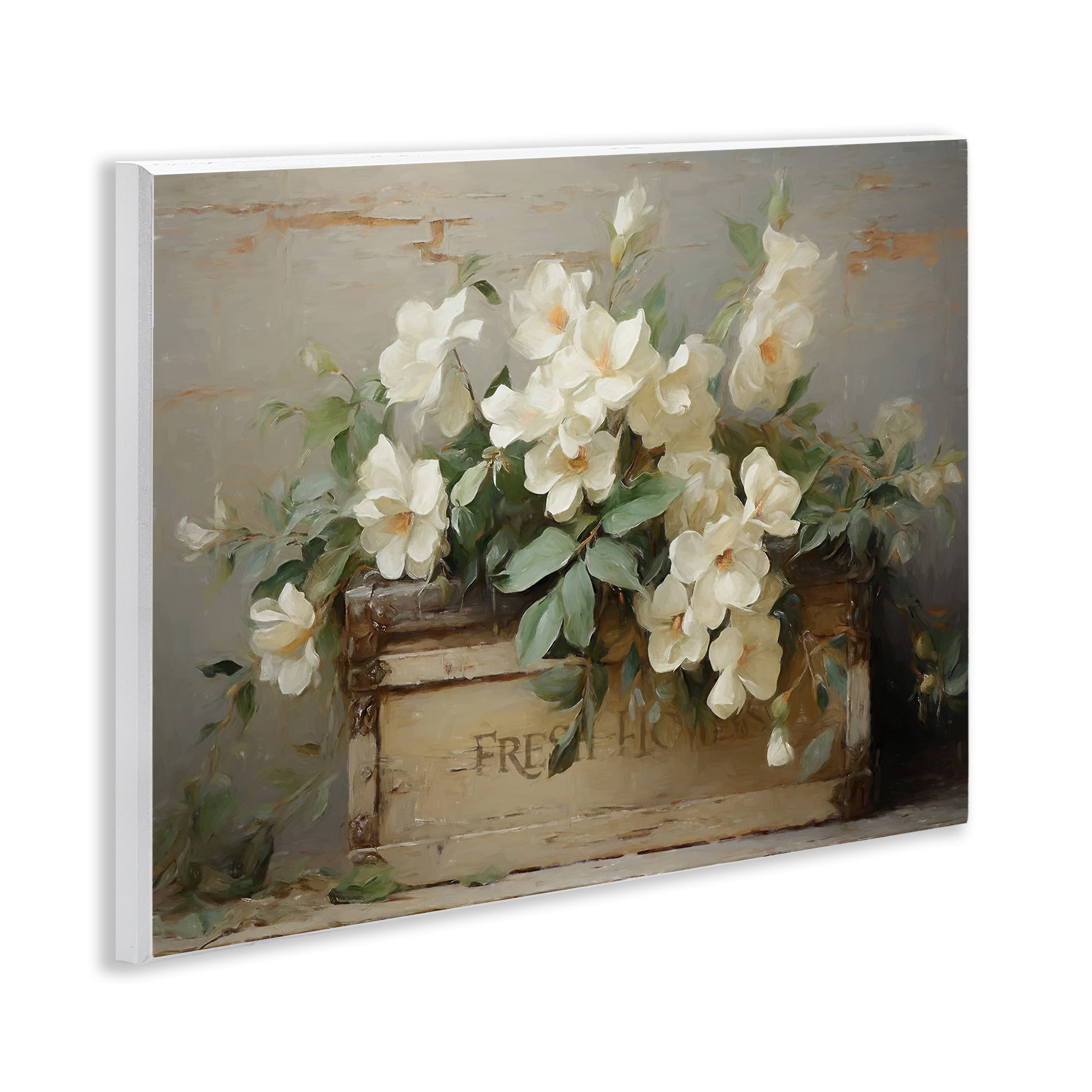 Stupell Industries Fresh Rustic Flowers Botanical & Floral Painting Unframed Art Print Wall Art, 14 x 11
