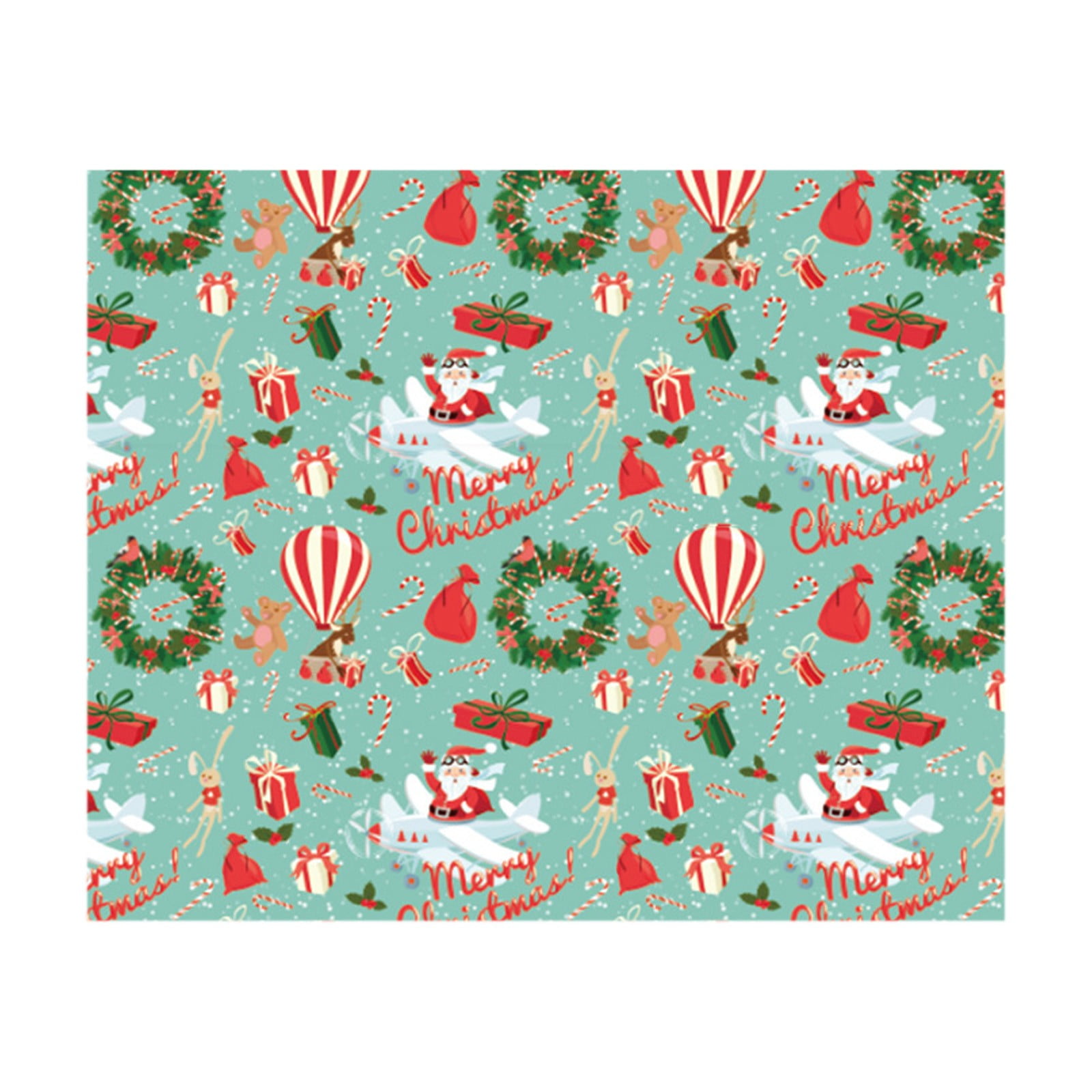American Greetings Christmas Reversible Wrapping Paper, Red, Green,  Christmas Icons (4-Rolls, 120 Total Sq. ft.)