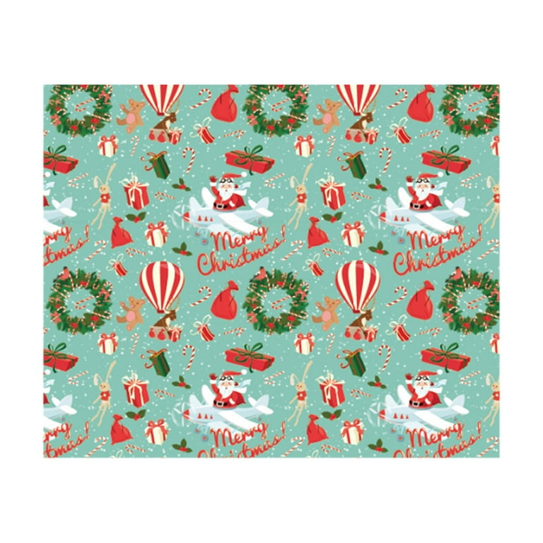 Wendunide Christmas Decorations Home Decor Single-Sided Christmas Wrapping Paper Kraft Paper Vintage Paper Wrapping Paper Classic Santa Claus