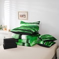 thumbnail image 4 of YST Ensemble de Douillette Dégradé Vert à Vagues Océaniques Abstraites, 7 Pcs, Grand Lit – Design Artistique Moderne, 4 of 4