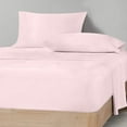 thumbnail image 2 of Emperor/Wyoming King Size Egyptian Cotton Family King Sheet Set Premium 800 TC Softest Family King Bed Sheets Pink Solid 27 Inch Deep Pocket 4PC- 1 Flat Sheet, 1 Fitted Sheet & 2 Pillowcase, 2 of 7