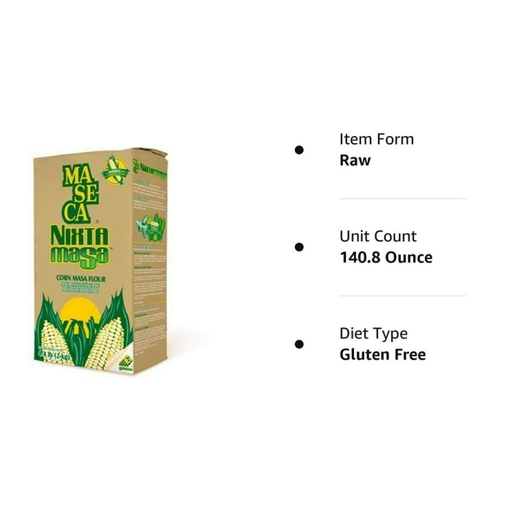 Maseca Nixtamasa Corn Masa Flour 4.4 Lb (Pack of 2) by