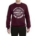 thumbnail image 2 of Wild Bobby, Uncle Man Myth Legend Funny Dad Uncle Papa Granpa Dad Gift, Father's Day, Unisex Crewneck Graphic Sweatshirt, Maroon, Small, 2 of 4