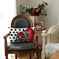 thumbnail image 6 of Valentines Day Pillow Cover 12X20 Inch Polka Dots Heart Bow Decoration Holiday Home Decorative Pillow Case for Sofa Couch Decor AA339-12, 6 of 6
