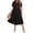 5851-Black Sequin, variant on Plus Size Dresses 3X Casual Floral Pink Fall Dresses for Women Fashion Midi Sundresses Short Sleeve Collared Elegant V Neck Dresses Loose Fit Summer Dress with Pocket 3XL 22W 24W