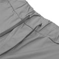 thumbnail image 5 of Men's Cargo Sports Short Pants Slim Fit Solid Shorts with Elastic Waist and Pockets, 5 of 8