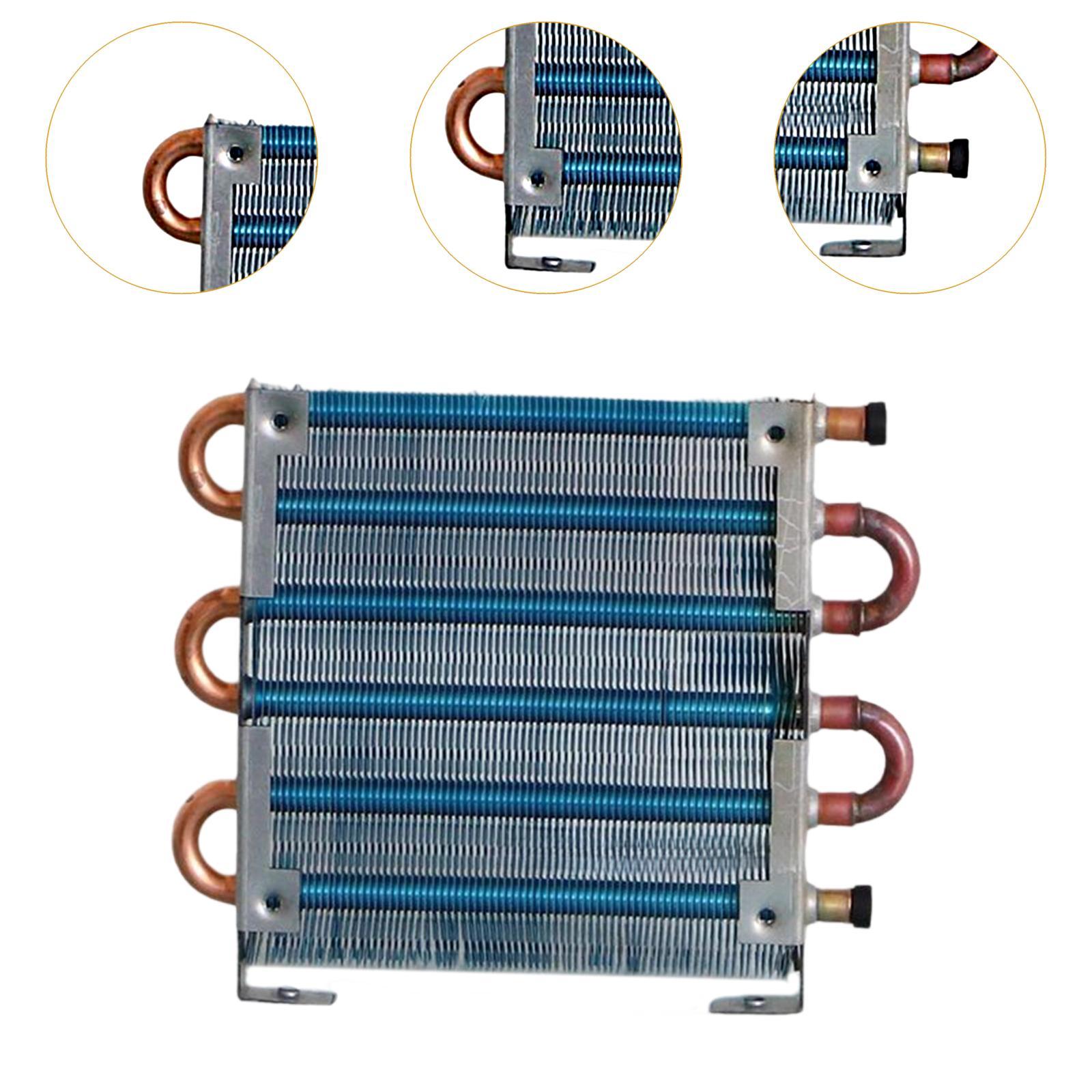 Refrigerator Condenser Copper Tube Aluminum Fin Compact Easy to Install Air Cooled Radiator for DIY Freezer Replacement