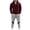 Red, variant on SGMVNU Sweatshirts for Men Tracksuit Set Hooded Half Zip Sweatshirt Jogger Set Long Sleeve Hoodie with Sweatpants Workout Wear Casual Athletic Jogging Suit for Men(Red, XL)