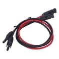 thumbnail image 1 of Cable 2pcs 12AWG 4mm² Solar Panel Extension Cable Black Red Solar Adaptor Extension Cable with Female Male Connector 1000VDC, 1 of 8