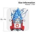 thumbnail image 2 of Kdxio Medicine Gnome Truck Red Funny Coasters,4 Pcs Leather Coasters,Housewarming Gifts,Protect Furniture from Water Marks Scratch and Damage, 2 of 6