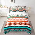 thumbnail image 2 of Homewish Tribal Aztec Bedding Comforter Set 7pcs for Teens Boys Girls,Bohemian Theme Queen Bedding Sets Super Cozy,Exotic Style Queen Sheet Sets,Super Cozy Room Decor,Reversible, 2 of 8