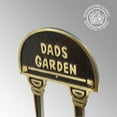 thumbnail image 2 of 11" 'Dads Garden' Brass Plaque Garden Sign Accent Free Standing Renovator's Supply, 2 of 7
