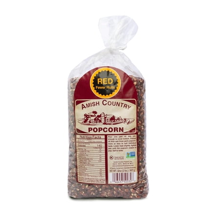 Amish Country Popcorn | 2 lb Bag | Red Popcorn Kernels | Old Fashioned, Non-GMO and Gluten Free (Red - 2 lb Bag)