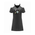 thumbnail image 1 of Vestido de mujer con hombros descubiertos, vestido casual formal clásico de primavera para caminar en la playa SG, 1 of 7