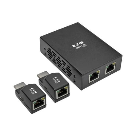 Tripp Lite 2-Port HDMI Over Cat5 Cat6 Extender Kit Power Over Cable, 1080p @ 60Hz TAA (b126-2p2m-poc)